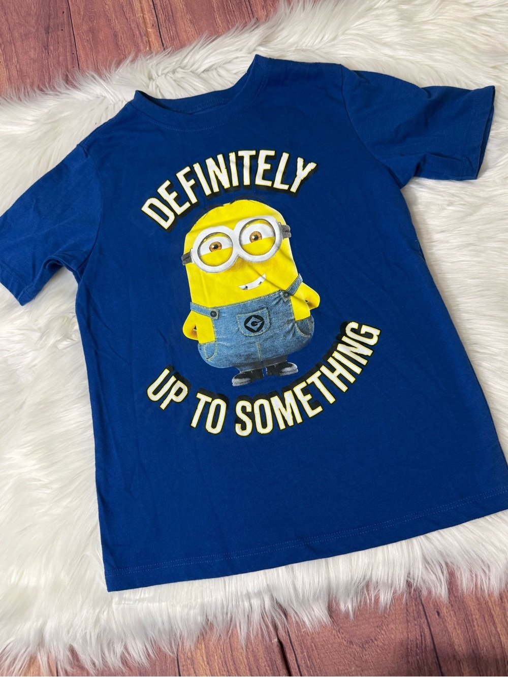 Minions Graphic Short Sleeve Shirt - Boys Size M (8)